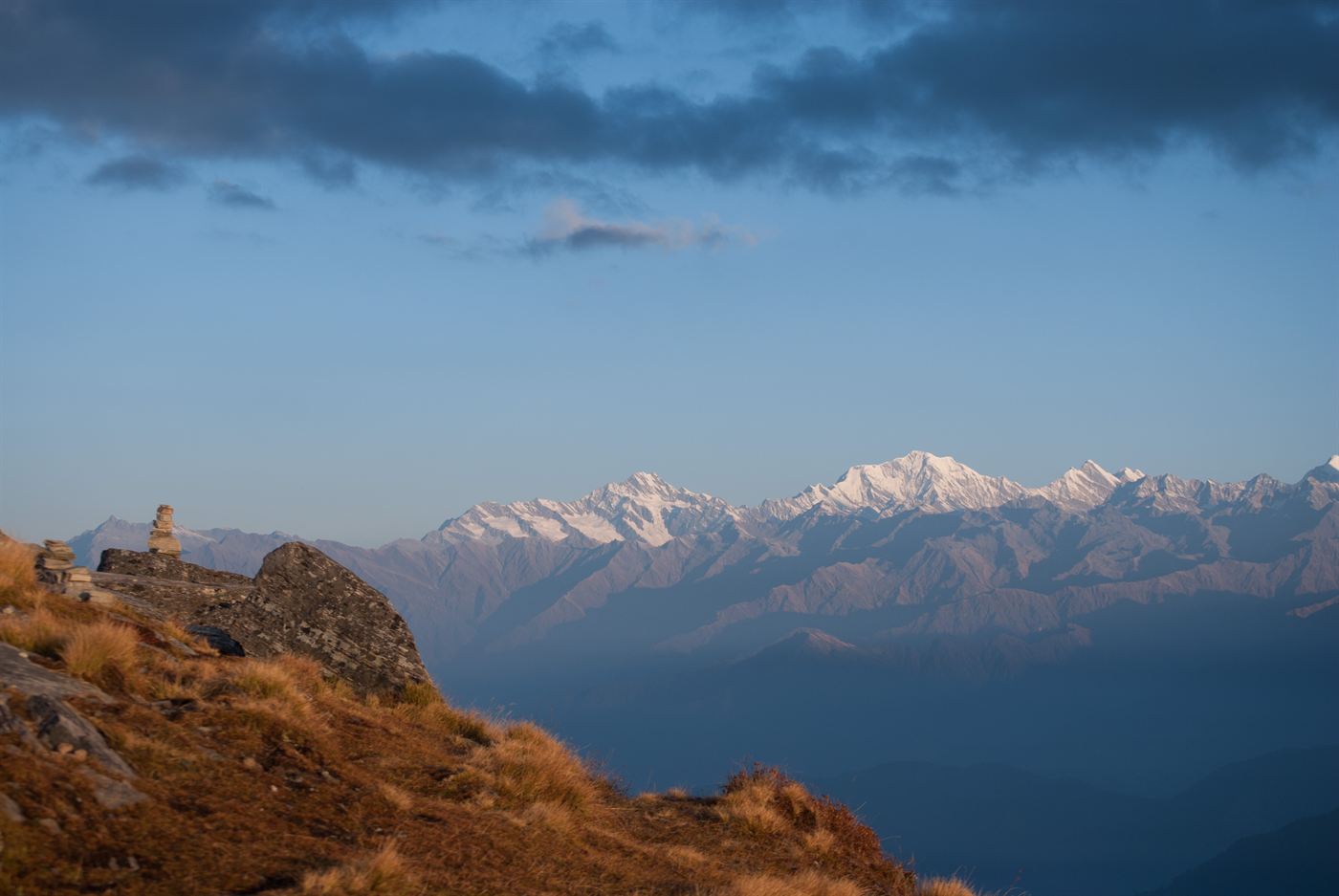 Panoramic view from the Chandrashila summit, Uttarakhand