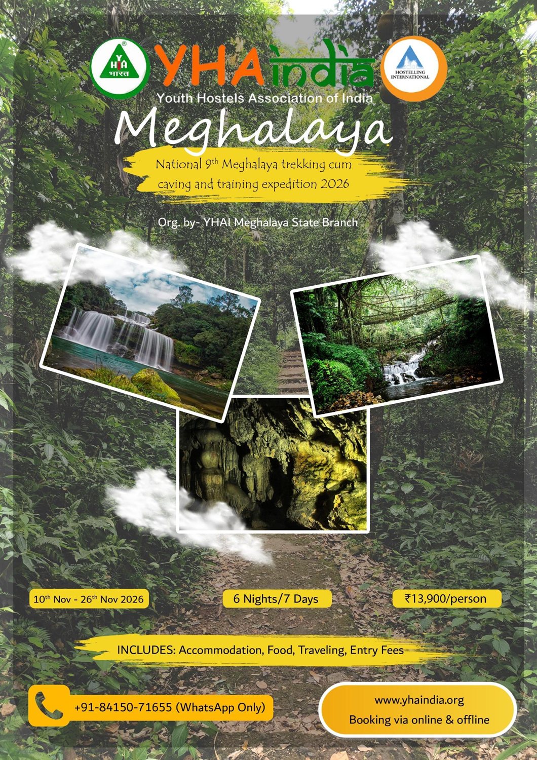 National 9th Meghalaya Trekking cum Caving and Training Expedition 2026
